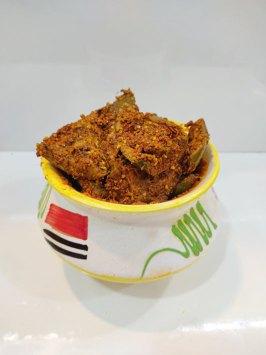 Sukha Aam ka Achar (with very less oil) / Dry Mango pickle
